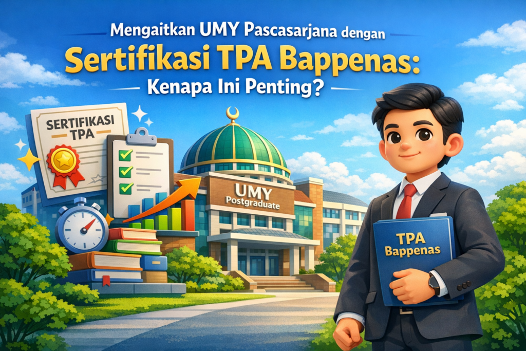 Mengaitkan umy pascasarjana dengan Sertifikasi TPA Bappenas: Kenapa Ini Penting?