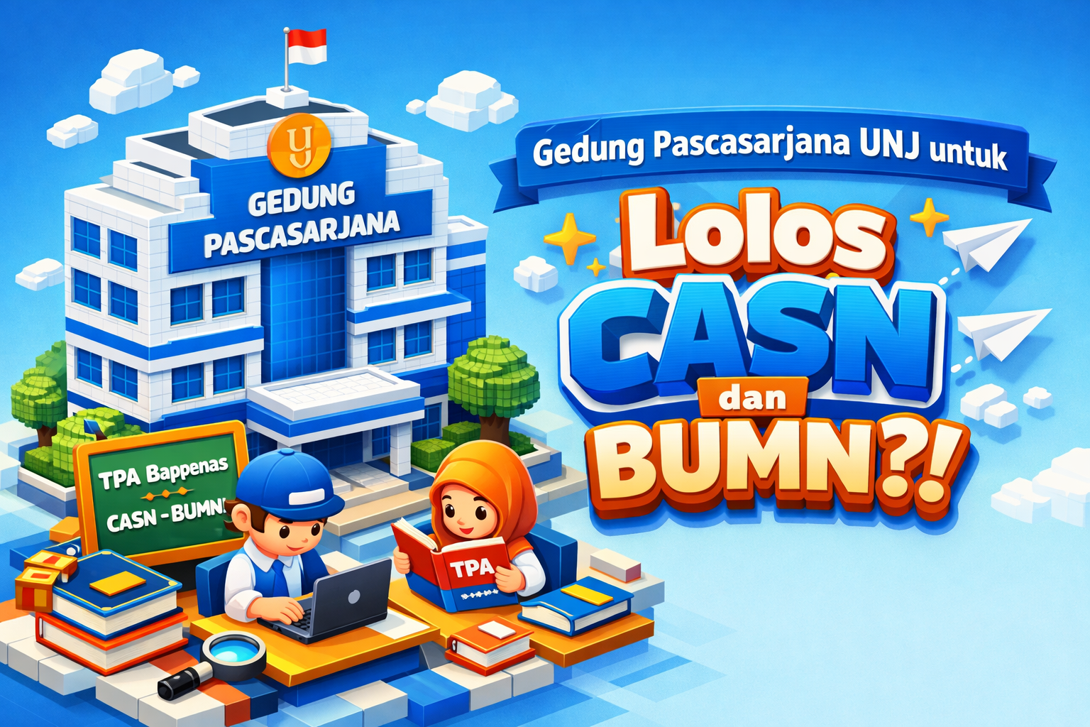 Gedung Pascasarjana UNJ untuk Lolos CASN dan BUMN?!