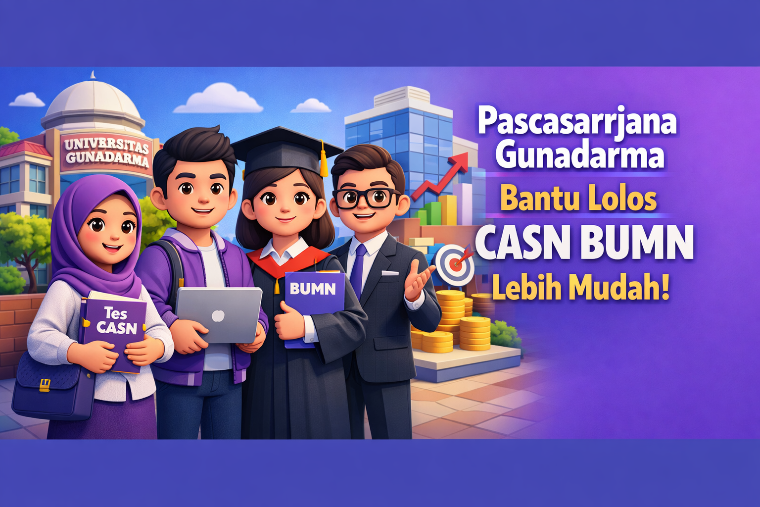 Pascasarjana Gunadarma Bantu Lolos CASN BUMN Lebih Mudah!